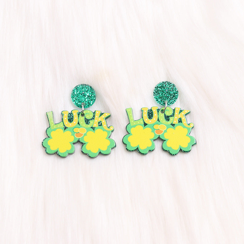 Wholesale Saint Patrick Sunglasses and Acrylic Earrings